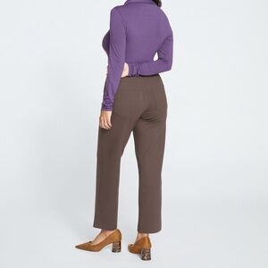 Etta Straight Ponte Pant, Earth, US Size M